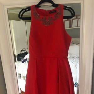 Red high low dresss